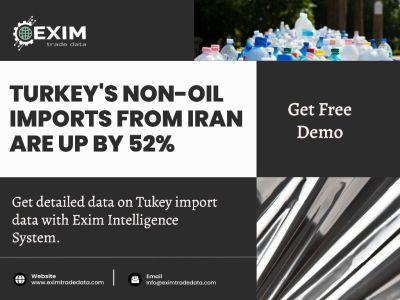 Turkey's Non-oil imports from IRAN are up by 52%.
Get detailed data on turkey import data with exim intelligence system.
Visit here: https://eximtradedata.com/import-export-data-country-wise
#Turkeyimportexportdata
#turkeyimportdata
#turkeyexportdata
#globalimportexportdataprovider
#IndiaImportExportData