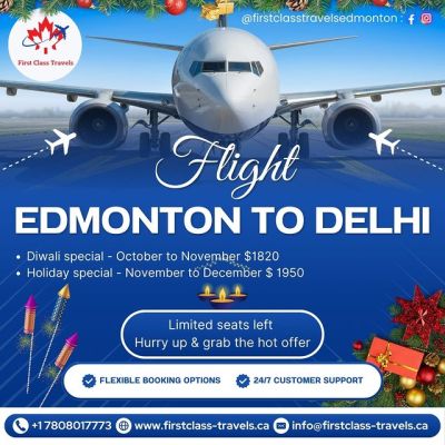 Planning a trip from Edmonton to Delhi? First Class Travels is here to assist you! We offer a range of flight options to fit your schedule and budget. Enjoy a comfortable journey with excellent service as you travel to the vibrant capital of India. Our dedicated team is ready to help you find the best deals and plan your itinerary. Don’t wait to start your adventure! Contact First Class Travels today to book your Edmonton to Delhi flights!

Visit US:   https://firstclass-travels.ca/edmonton-to-delhi-flight