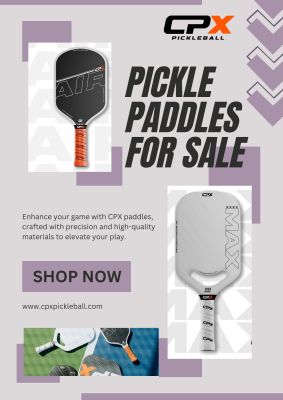 Shop the best pickle paddles for sale at CPX Pickle Ball! We offer a wide range of paddles crafted for performance, style, and comfort, perfect for players of every level. Enjoy unbeatable prices and exceptional quality as you browse our collection. Elevate your pickleball experience with our top-notch paddles designed for both fun and competition. Don’t miss out—check out our pickle paddles for sale and find your perfect match today.

https://cpxpickleball.com/