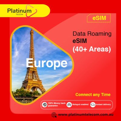 Travel across Europe worry-free with Platinum Telecom's Europe Data Travel eSIM. Our eSIM solutions offer seamless connectivity in multiple countries, allowing you to browse and share without limits. Enjoy high-speed data access and flexible plans tailored to your travel needs, all without swapping SIM cards. Stay connected with ease as you explore iconic cities and stunning landscapes. Make the most of your European adventure with Platinum Telecom’s reliable eSIM services.



https://platinumtelecom.com.au/product/europe-roaming-esim-40-areas/