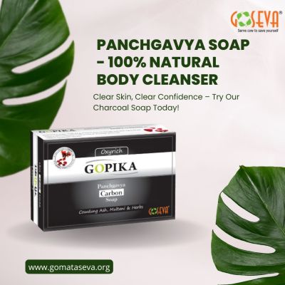 Try Goseva’s Charcoal Soap for deep cleansing and detoxifying benefits. Made with natural charcoal, it effectively removes impurities and toxins from the skin, leaving it refreshed and rejuvenated. Our Charcoal Soap is free from chemicals and is suitable for all skin types. Order now for a natural, gentle cleansing experience with Goseva’s Charcoal Soap for clearer, healthier skin.



https://www.gomataseva.org/product/goseva-carbon-soap-2/