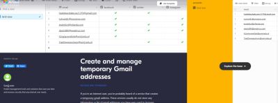 Temp Mail? Forget it, try Temp Gmail now. Protect yourself from spam, malware and trade user information by using disposable email or fake email of SMAILPRO
visit here :- https://www.airtable.com/universe/expwzT1y5jicAxRq3/create-and-manage-temporary-gmail-addresses